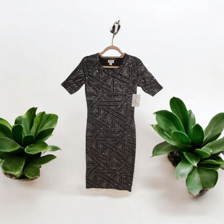 LuLaRoe Elegance elegant Julia dress glitter design | www.cupandclothcafe.com LuLaRoe Elegance elegant Julia dress glitter design | www.cupandclothcafe.com